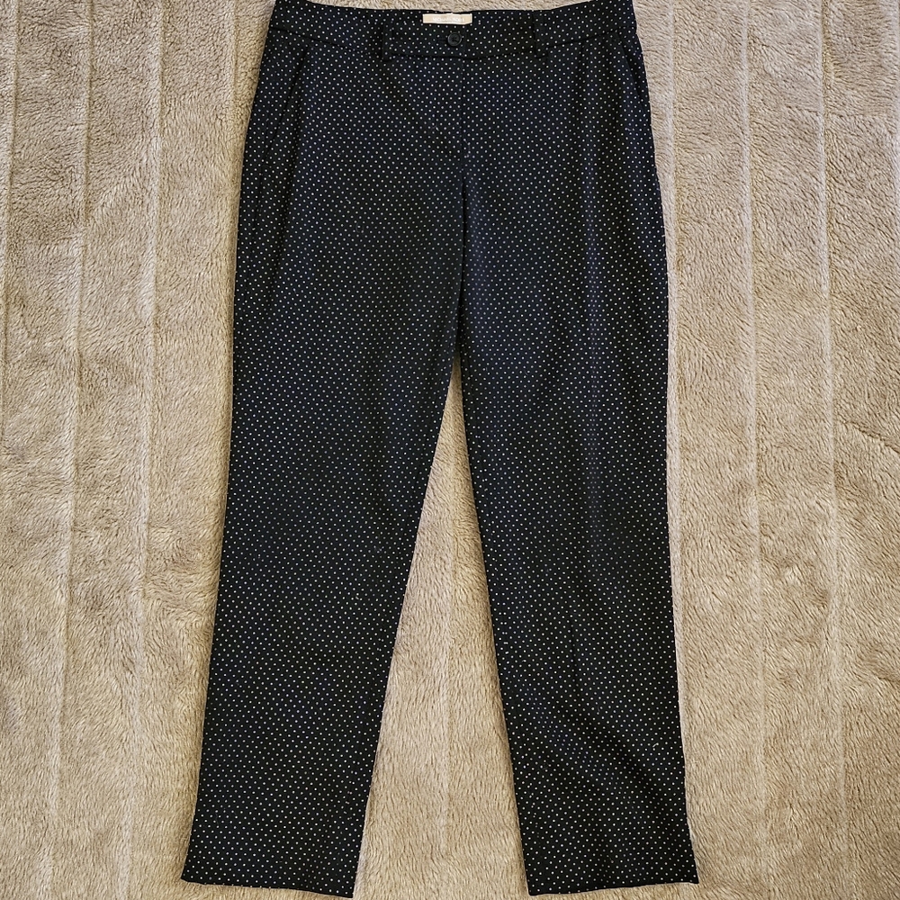 Michael Kors COLLECTION Italian polka dot wool ankle trousers